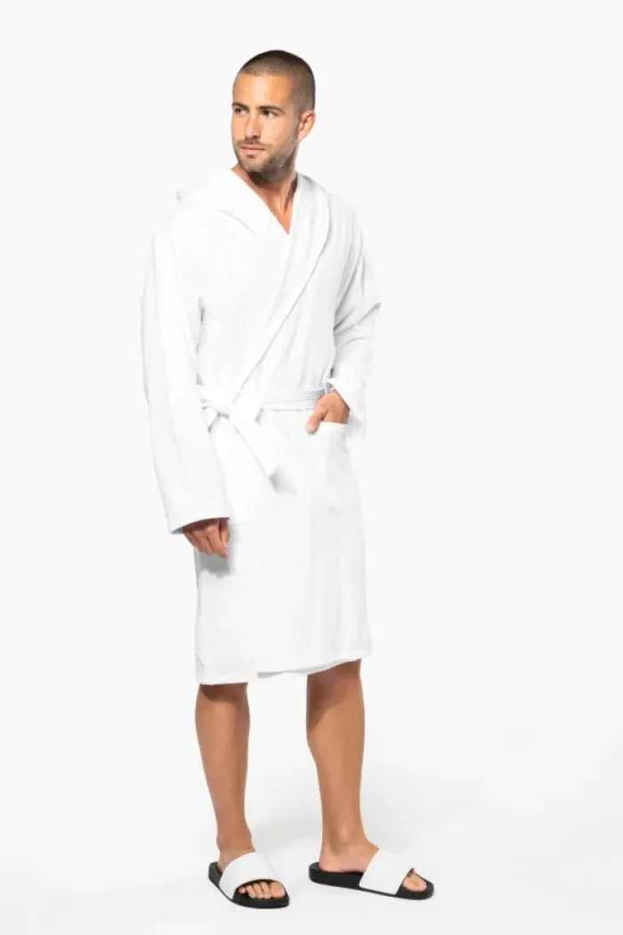 Accappatoio bagno Bio Spugna con Cappuccio