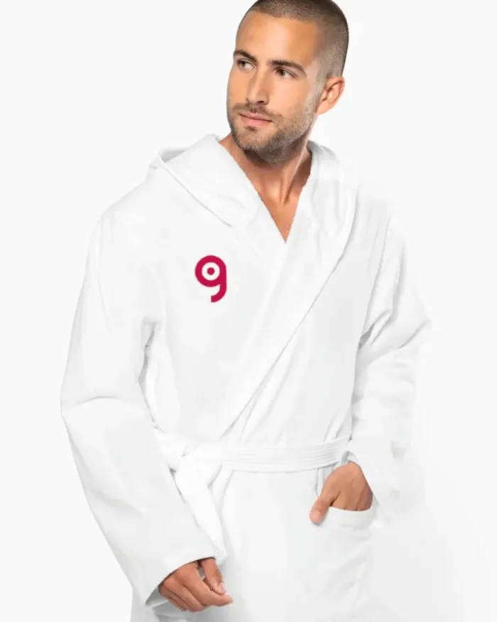 Accappatoio bagno Bio Spugna con Cappuccio