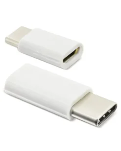 Adattatore MicroUSB a USB-C NERO , Compatto 2.4x0.9cm