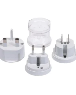 Adattatore Prese GLOBAL bianco, universale 4 continenti, plastica