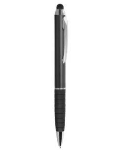 Advance Penna Touchscreen nera con grip gomma e dettagli cromati