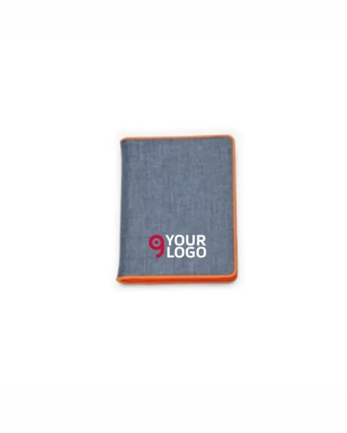 Agenda borsello 19x27cm in Jeans Zipper multicolore