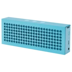 Altoparlante Bluetooth BRICK 2x3W in alluminio, slot micro-SD