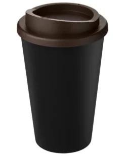 Americano Eco bicchiere 350 ml nero in PP riciclato con coperchio