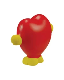 Antistress Cuore rosso con mani e piedi in poliuretano - 34g
