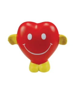 Antistress Cuore rosso con mani e piedi in poliuretano - 34g