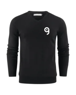 Ashland Pullover Uomo Scollo a V, 100% Cotone, Maglia Grigia