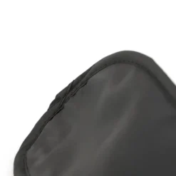 Asleep Maschera da Viaggio in Microfibra Nera con Doppio Elastico