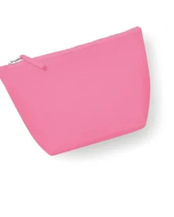 Astuccio grande in cotone canvas 100%zip tono su tono
