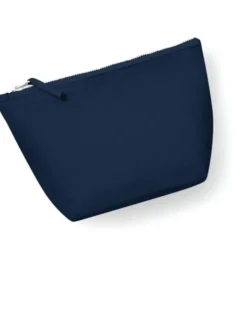 Astuccio grande in cotone canvas 100%zip tono su tono