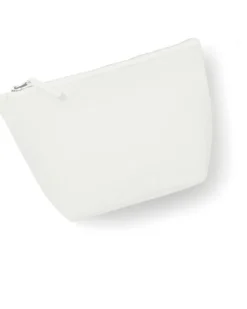 Astuccio grande in cotone canvas 100%zip tono su tono