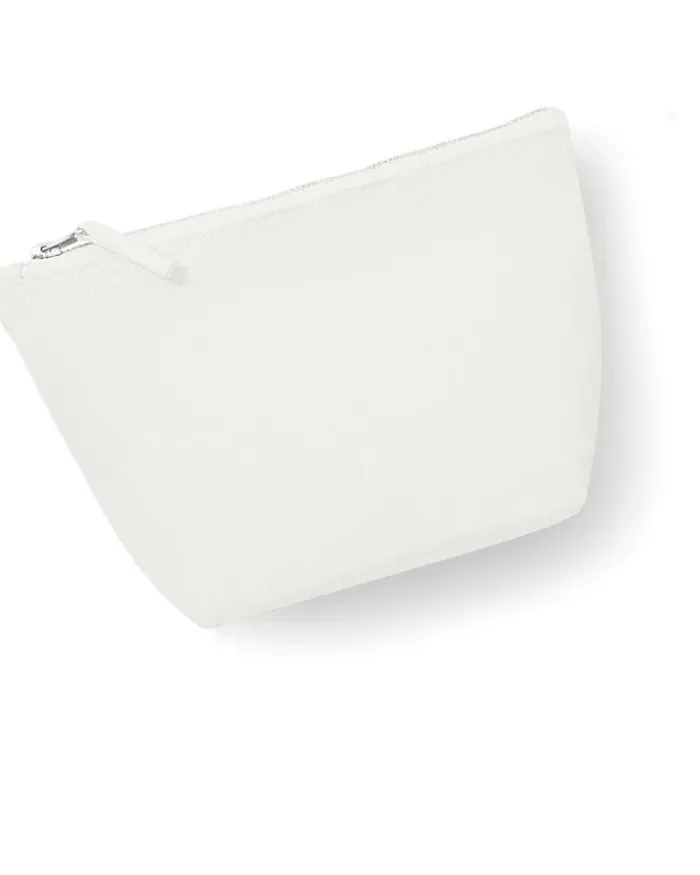 Astuccio grande in cotone canvas 100%zip tono su tono