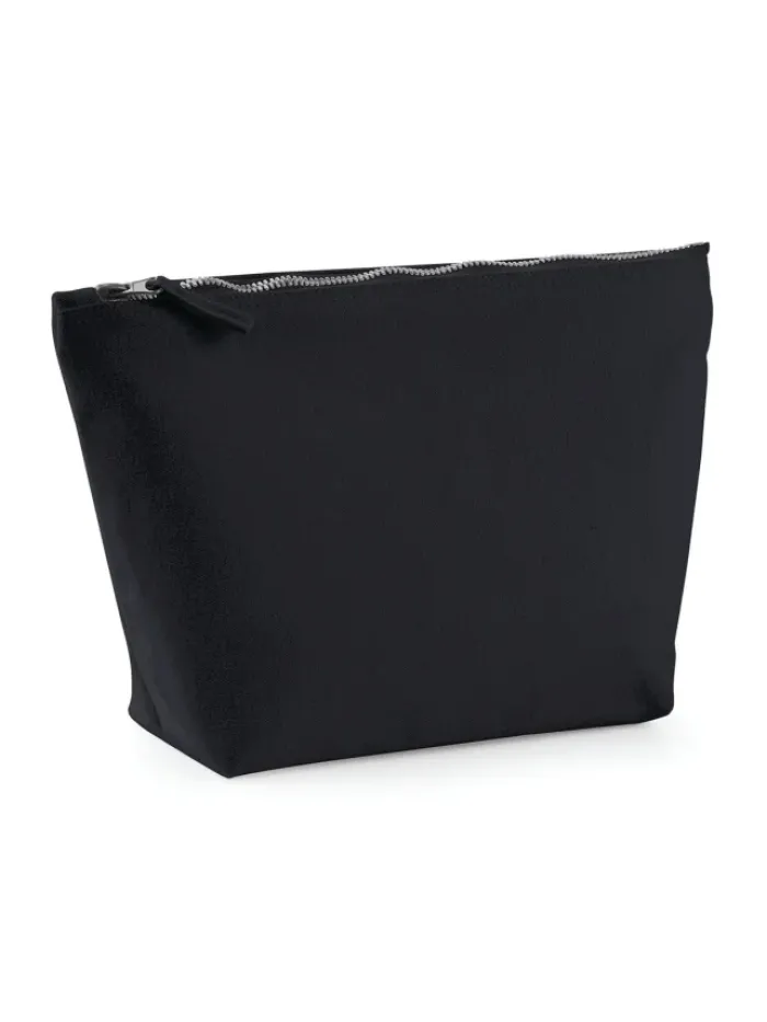 Astuccio grande in cotone canvas 100%zip tono su tono