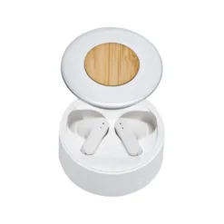 Auricolari in rabs con inserto in bambù