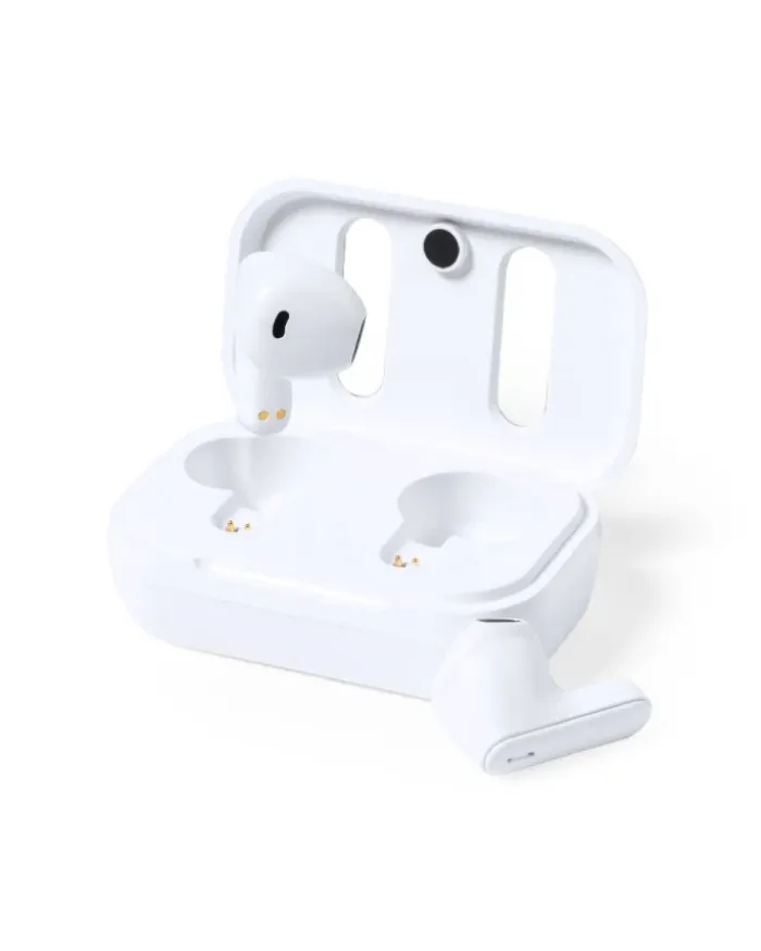 Auricolari Shizar RCS bianchi in pelle riciclata Bluetooth 5.1