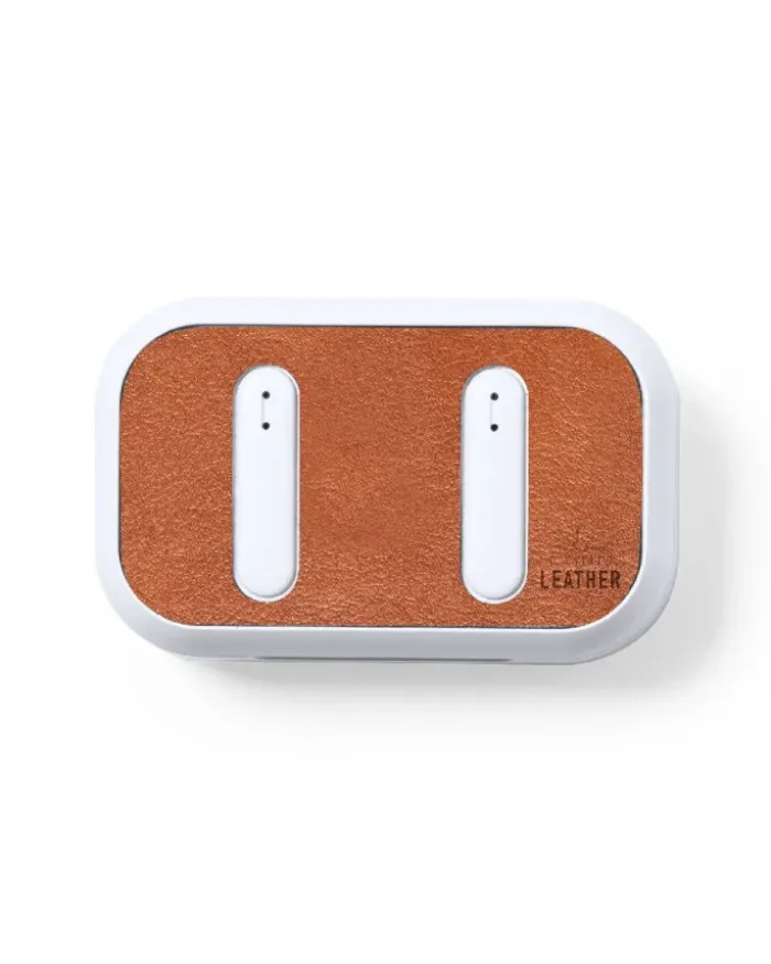 Auricolari Shizar RCS bianchi in pelle riciclata Bluetooth 5.1