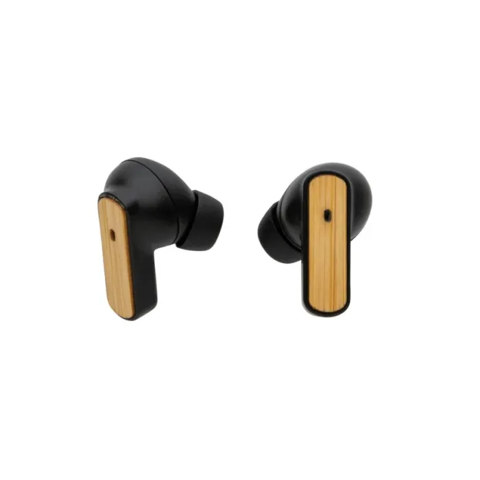 Auricolari tws in plastica rcs e bambù