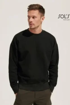 Authentic, felpa unisex oversize personalizzabile, cotone riciclato