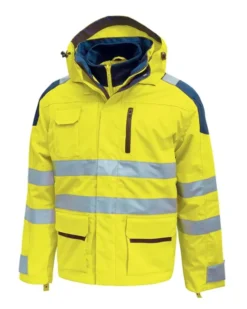 Backer Parka alta visibilità impermeabile con bande riflettenti