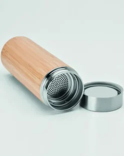 BATUMI Thermos acciaio inox bamboo 400ml infusore tè FSC®