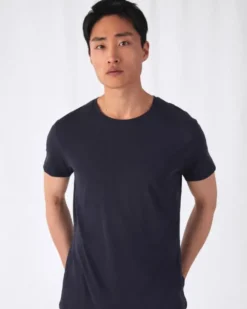 B&C Inspire Slub T-shirt Uomo Cotone Organico Melange 120g