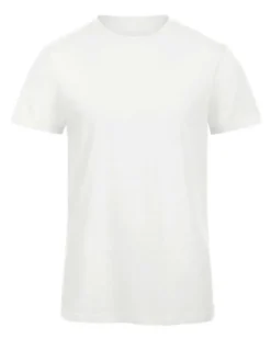 B&C Inspire Slub T-shirt Uomo Cotone Organico Melange 120g