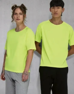 B&C T-shirt Active riciclata mesh traspirante, lavabile 60°C