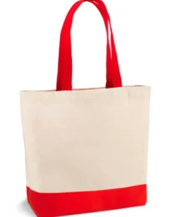 Beardmore Borsa Shopper Edmonton in cotone naturale manici lunghi