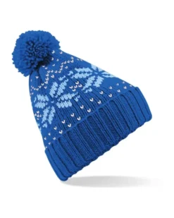 Beechfield Berretto Fair Isle Snowstar, Acrilico, Stile Classico
