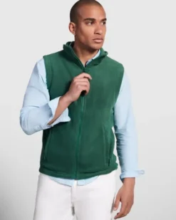 Bellagio Gilet in pile uomo regular, con zip e tasche