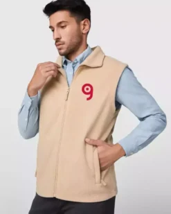 Bellagio Gilet in pile uomo regular, con zip e tasche