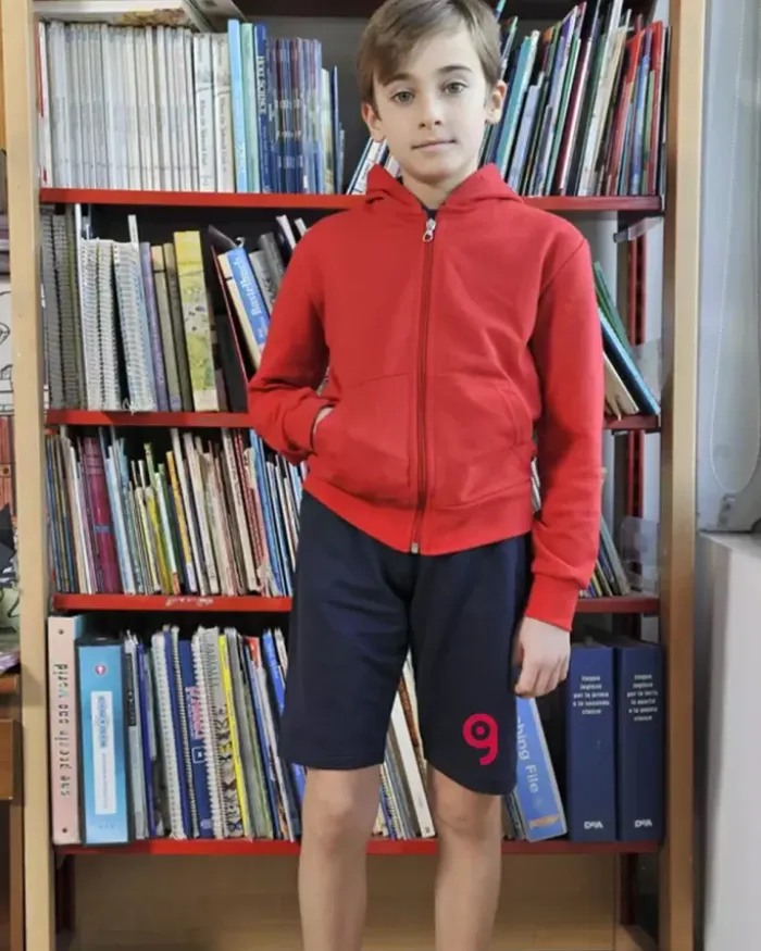 Bermuda in felpa french terry bambino