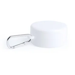 Berty Bicchiere Pieghevole Bianco 220ml con Pill Box e Moschettone