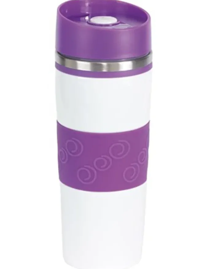 Bicchiere termico Arabica 400ml inox, silicone antiscivolo