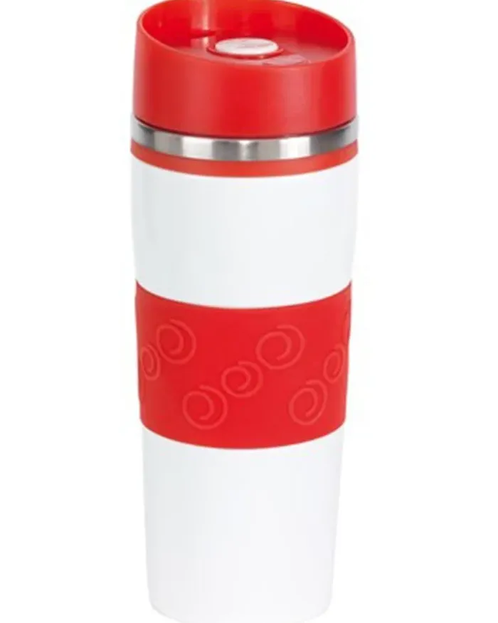 Bicchiere termico Arabica 400ml inox, silicone antiscivolo