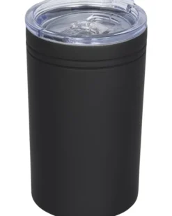 Bicchiere termico inox 330ml doppia parete, tappo trasparente