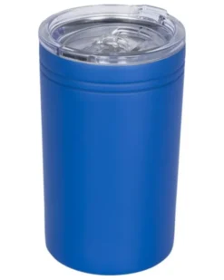 Bicchiere termico inox 330ml doppia parete, tappo trasparente
