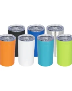 Bicchiere termico inox 330ml doppia parete, tappo trasparente