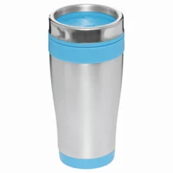 Bicchiere Termico Lungo 400ml Acciaio Inox Colorato Coperchio