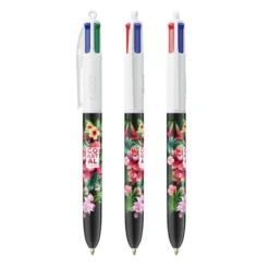 BIC 4 Colours Penna a sfera 4 colori, punta media 1.0 mm
