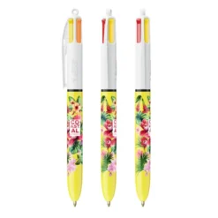 BIC 4 Colours Sun: penna 4 colori moda, arancione e giallo