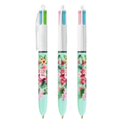 BIC Penna a sfera 4 Colours Fashion, scrittura fluida