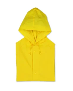 BLADO Impermeabile PVC con cappuccio, bottoni, 85x66 cm, leggero