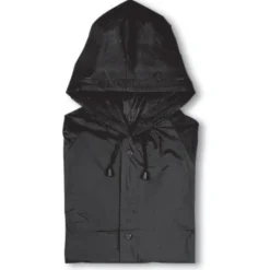 BLADO Impermeabile PVC con cappuccio, bottoni, 85x66 cm, leggero