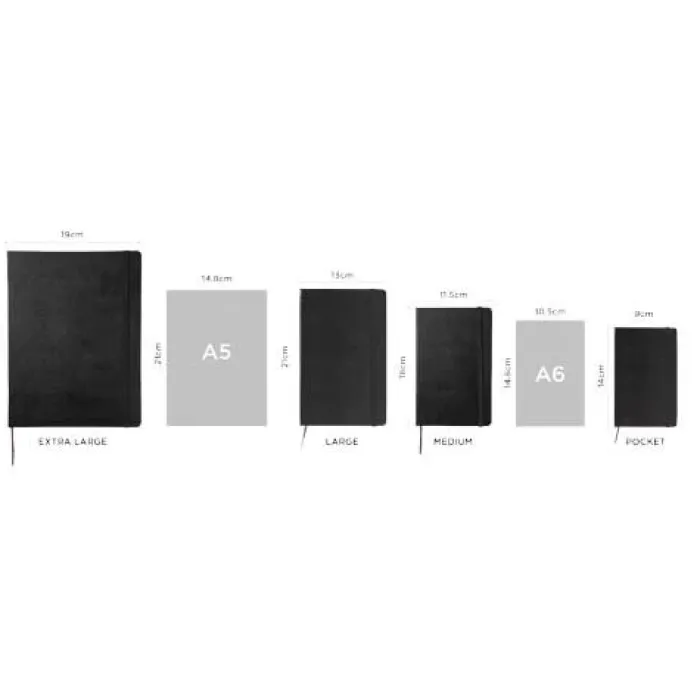 Blocco note con copertina rigida - a righe moleskine classic l