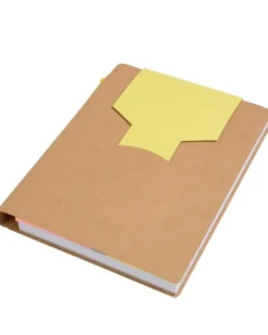 Block notes A6 ecologico in carta riciclata con penna eco Green