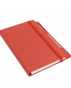 Block Notes Cartoncino con Penna, Elastico Colorato e Adesivi
