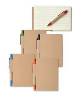 Block notes 80 fogli a righe con penna inclusa