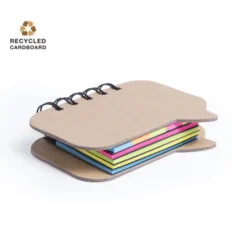 Block Notes Lazza a Fumetti in Cartone Riciclato con Post it