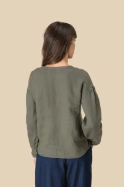 Blusa donna in lino
